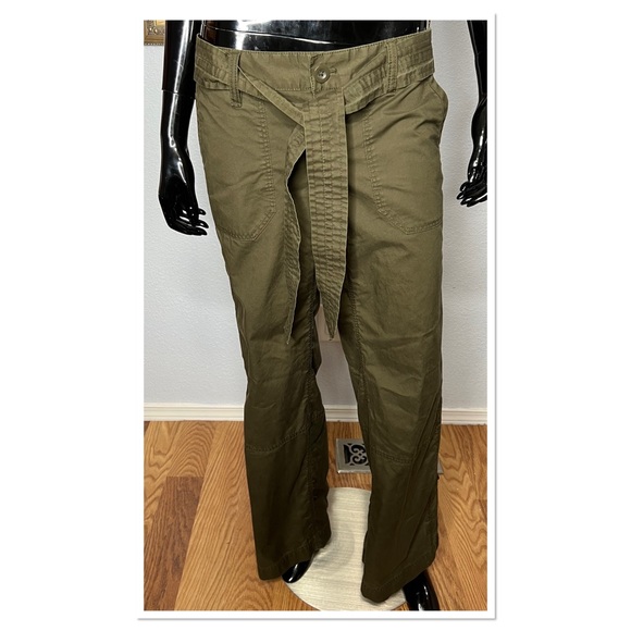 Gap Maternity Cargo Pants Sz 6 Olive - Picture 2 of 8